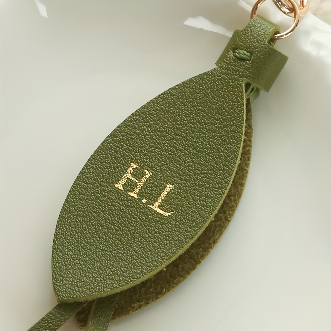 맞춤형 이니셜 가죽 튤립 키체인, 모노그램 인조 가죽  - Monogram Keychain Leather 리뷰 및 가격