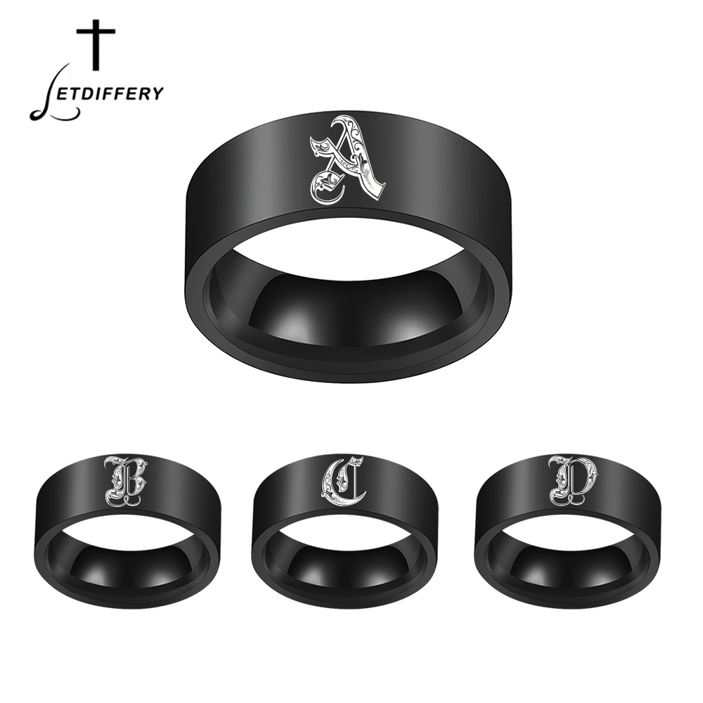 Letdiffery 사용자 정의 새겨진 이니셜 A ~  - Initial Ring Custom 리뷰 및 가격